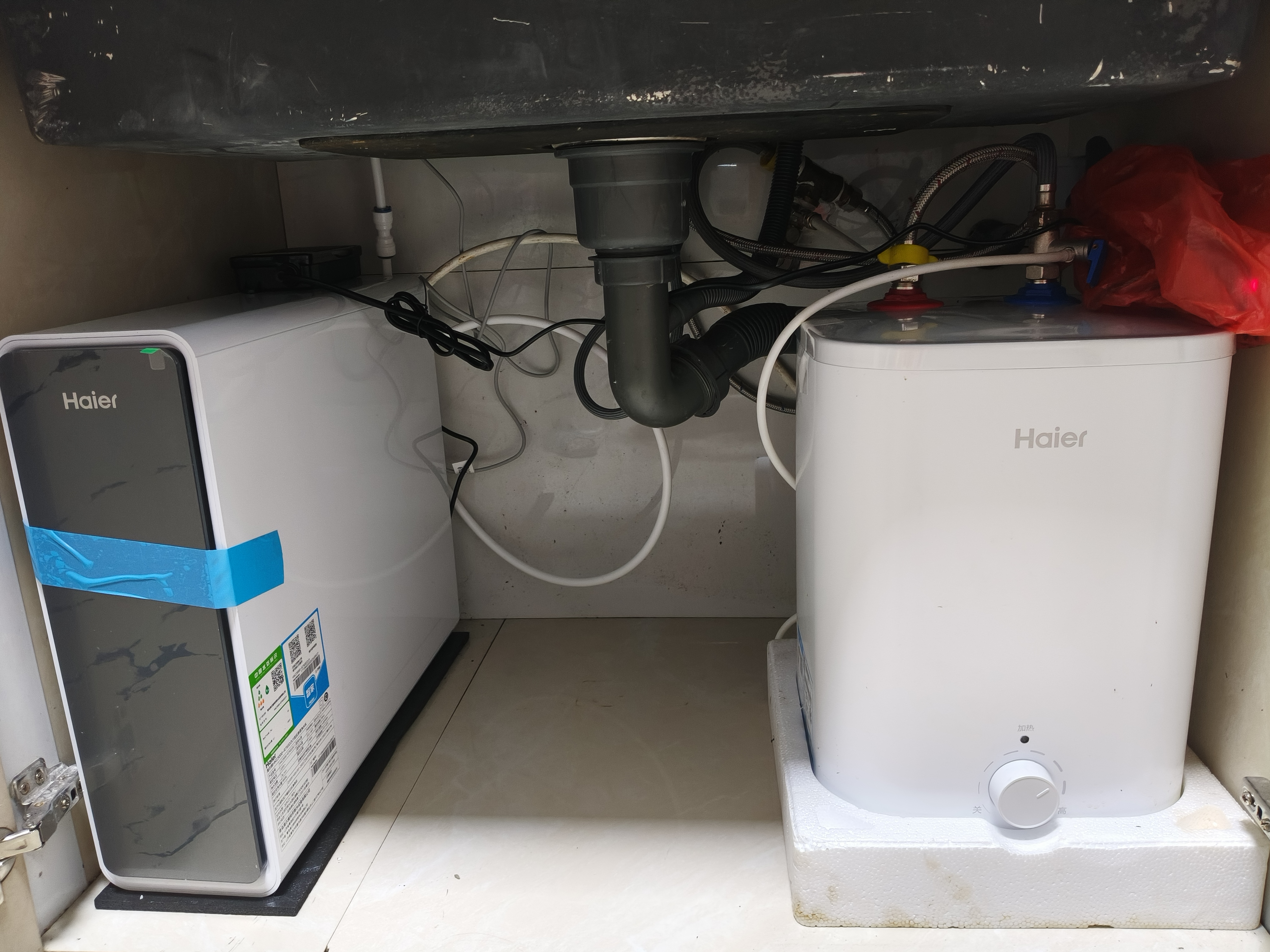 海尔（Haier）净水器母婴认证家用厨下式抑菌滤芯RO反渗透纯水机直饮接自来水过滤器1200G鲜活水pro793 鲜活水pro1200G（年度金奖净水器） 实拍图