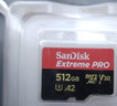 闪迪（SanDisk）512GB TF（MicroSD）内存卡 A2 4K V30 U3 C10 至尊超极速移动存储卡 读速200MB/s 写速140MB/s 实拍图