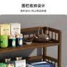 皇威马茶叶柜置物架办公室茶水柜竹木客厅落地茶桌边柜储物收纳小柜子 凌云70四层带门带抽 实拍图