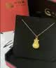 中国黄金（CHINA GOLD）黄金项链女士足金福袋吊坠挂坠生日中秋节礼物送女朋友老婆 足金吊坠约1.0g*赠镀金色银链【甄选礼盒】 实拍图