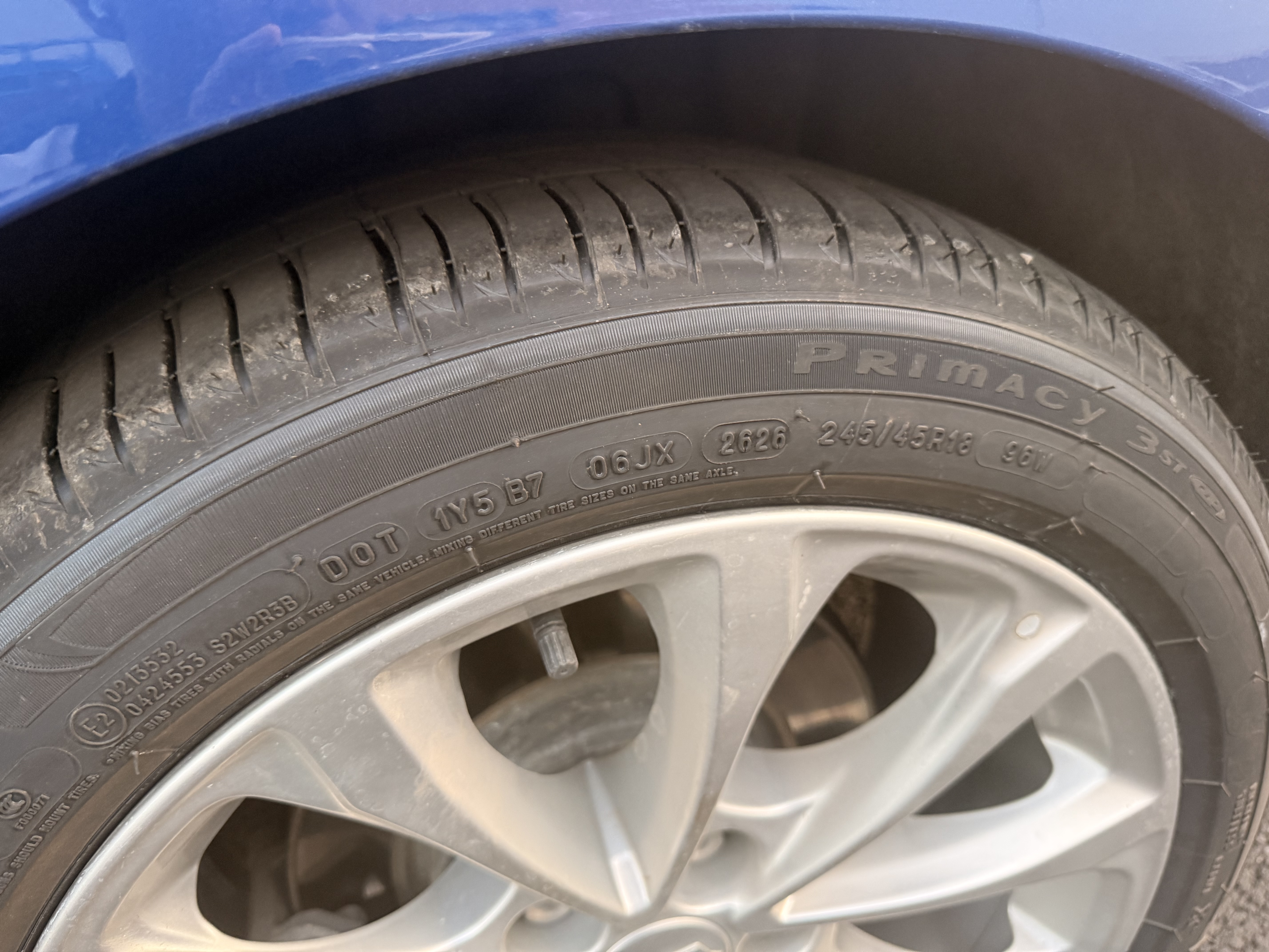 米其林（MICHELIN）防爆轮胎 245/45R18 96W 浩悦 PRIMACY 3 ST TPC 适配凯迪拉克 实拍图