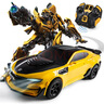 变形金刚（Transformers）儿童玩具正版授权遥控汽车机器人男孩生日礼物大黄蜂三电版 实拍图