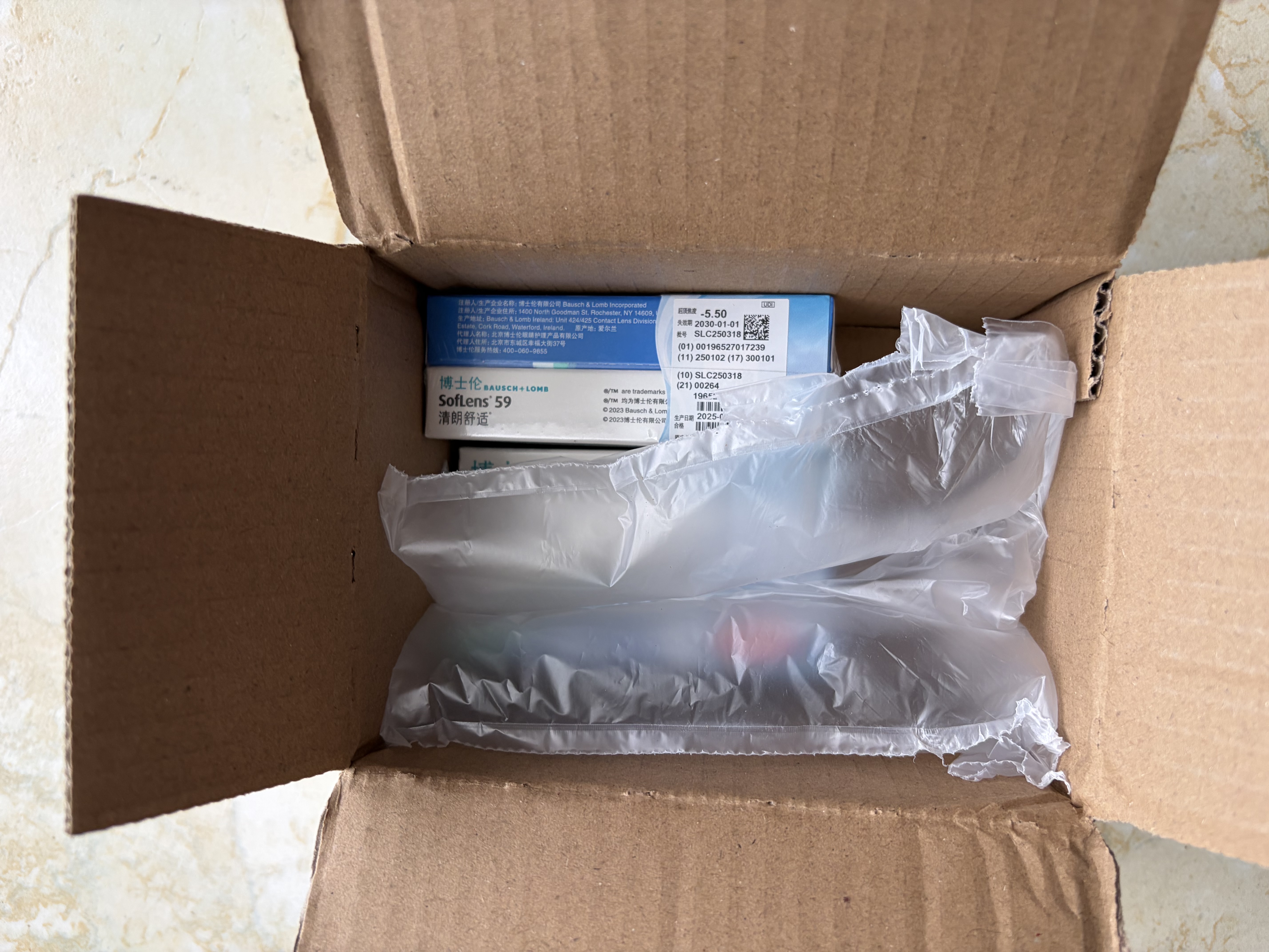 博士伦清朗舒适月抛12片装(6片装*2)隐形近视眼镜正品进口550度 实拍图