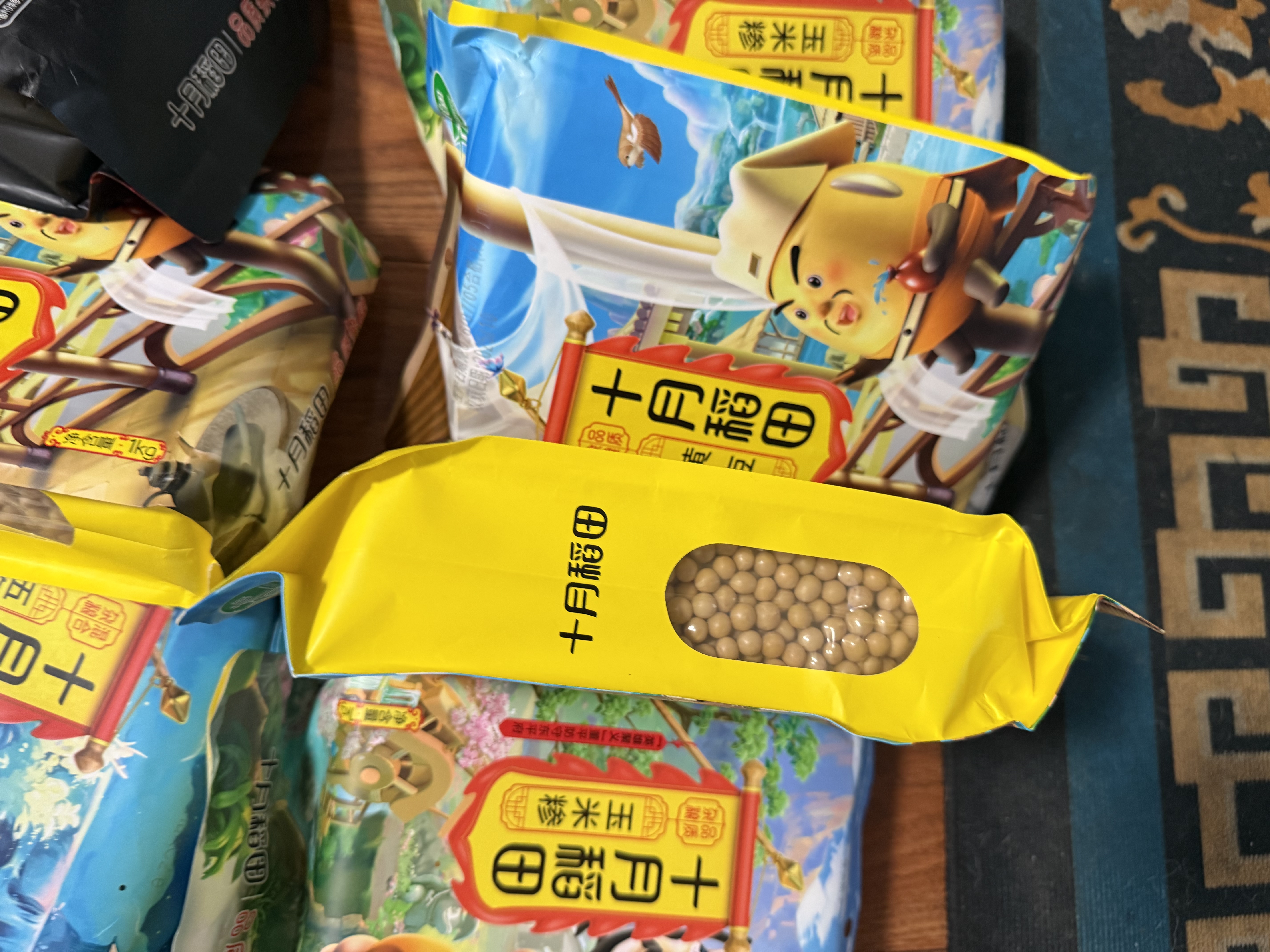十月稻田 五色糙米 2斤 五谷杂粮米 粗粮饭主食 新米 糙米 黑米 健身粥米 实拍图