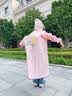 牧萌儿童雨衣带书包位男女童女孩加长全身学生雨披 独角兽 3XL 实拍图