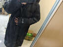 鸭鸭王一博同款冰壳3.0系列羽绒服长款男女户外极寒加厚冬季保暖外套 青光黑色【冰壳3.0男女同款现货速发】 L （建议135-155斤） 实拍图