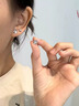 BJYLS999足银四叶草耳钉女士养耳洞纯银耳环银耳饰生日礼物送女友老婆 999足银四叶草耳钉一对【精美礼盒】 实拍图