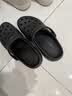 卡骆驰（CROCS）白鹿同款云朵洞洞鞋|206750 黑色-001 37/38(240mm) 实拍图