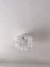 大观园（DGY）奶油风卧室灯创意餐厅吊灯后现代花瓣花朵书房儿童灯中山灯具389O 9735-吸顶35cm-三色变光 实拍图