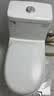 松鲸 卫浴家用马桶坐便器大冲力超漩虹吸式静音连体座便器小户型马桶 直冲型【大冲力】300坑距 实拍图