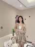 ELLE【礼盒装】女士围巾秋冬披肩女保暖时尚提花送礼中秋节礼物 实拍图