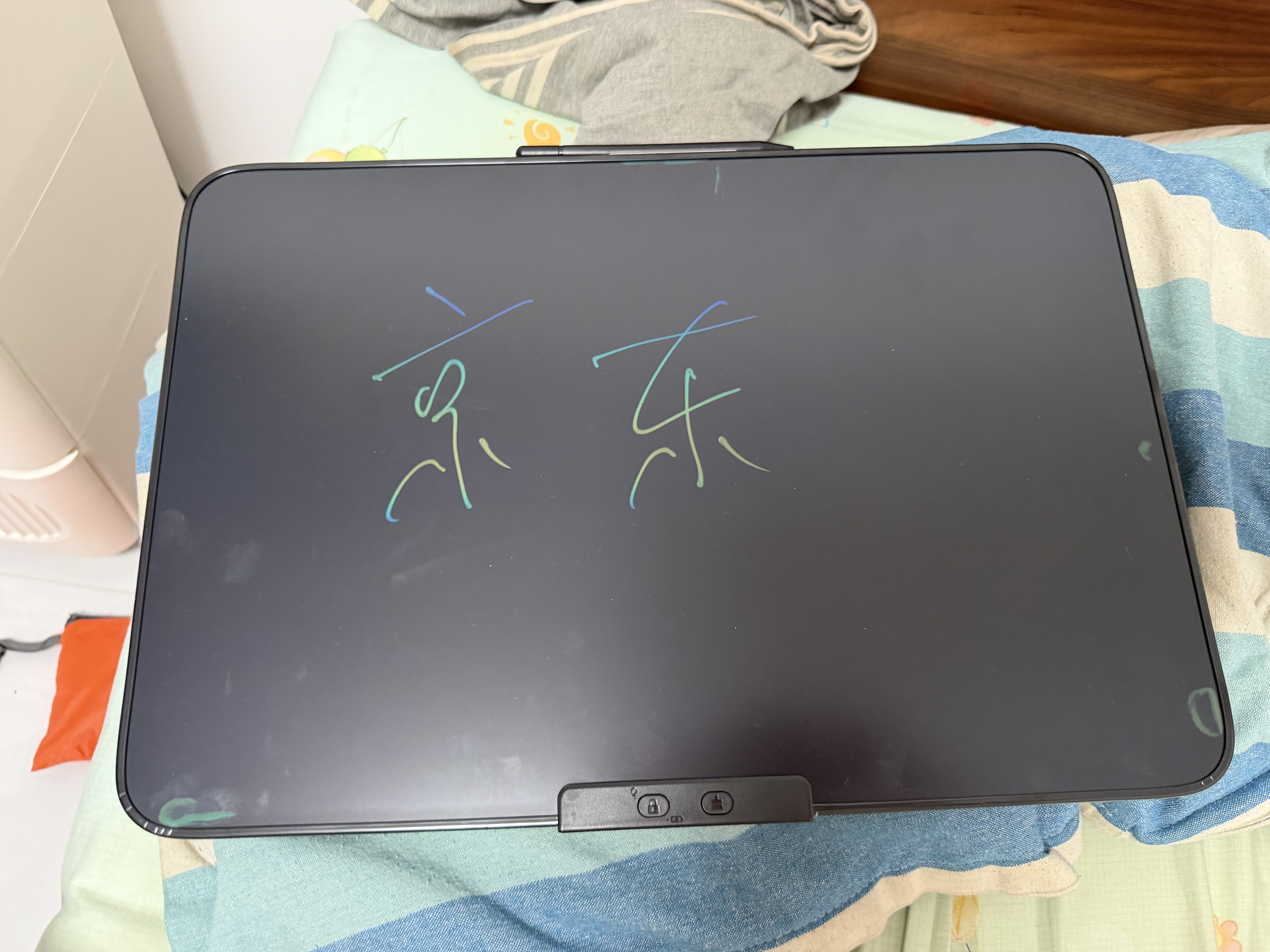 纽曼20英寸彩色充电版高亮液晶大屏电子黑板手写板儿童画板办公写字板家用绘画草稿男女孩生日礼物黑色 实拍图