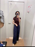优衣库麻混纺舒适长裤/常规款女装/休闲裤26春夏新款482246 69 藏青色 XL 实拍图