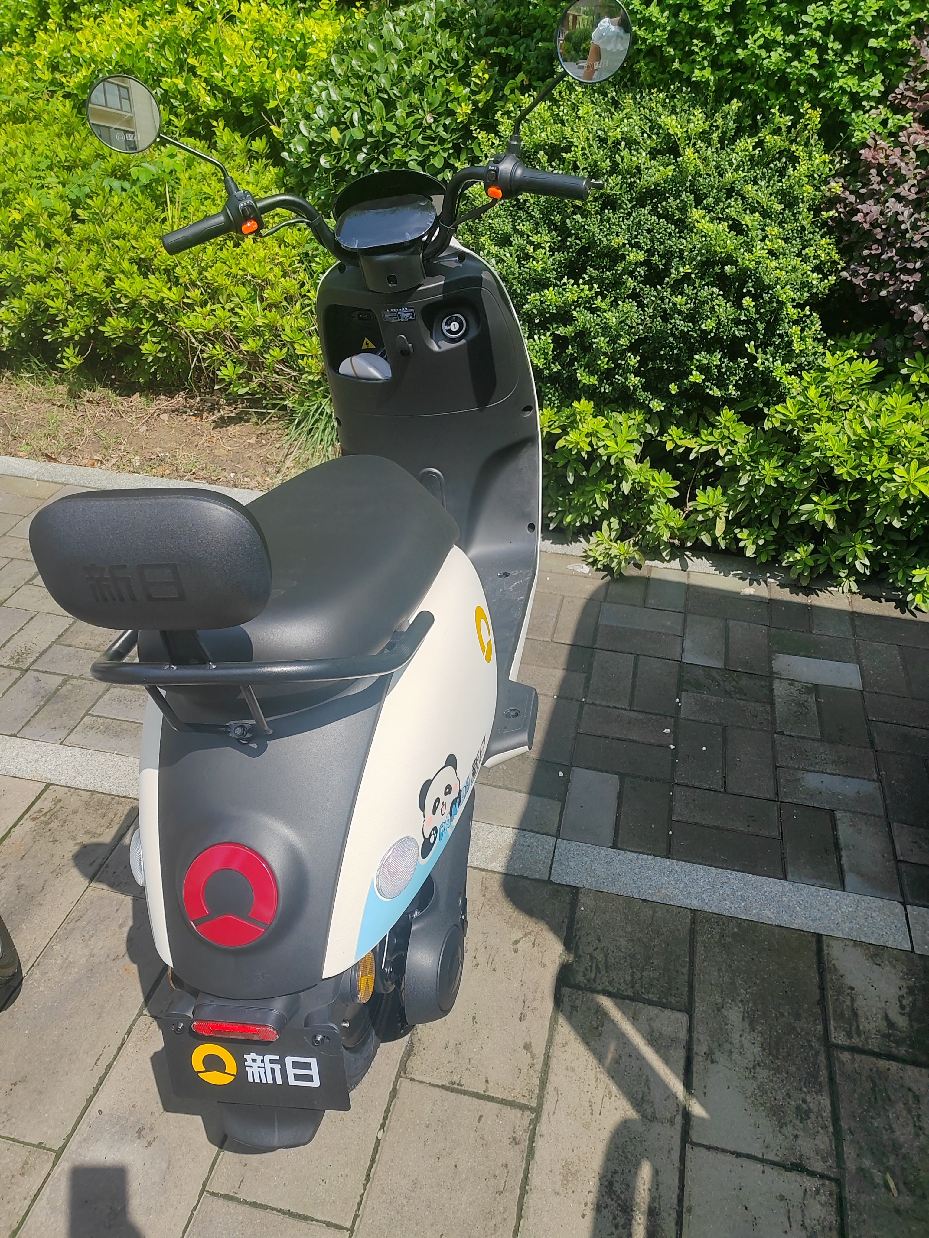 新日电动车72V20Ah铅酸电池100km长续航电动摩托车大功率电摩通勤代步电瓶车丽曼5.0 60V-本彩椰蓝 实拍图
