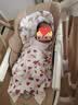 曼乐兔宝宝餐椅婴儿0-6岁多功能二合一摇椅婴幼儿折叠便携式吃饭餐桌椅 棕色【摇摇椅+万向轮+可坐可躺】 宝宝生日礼物 实拍图