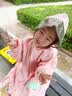 牧萌儿童雨衣带书包位男女童女孩加长全身学生雨披 独角兽 4XL 实拍图