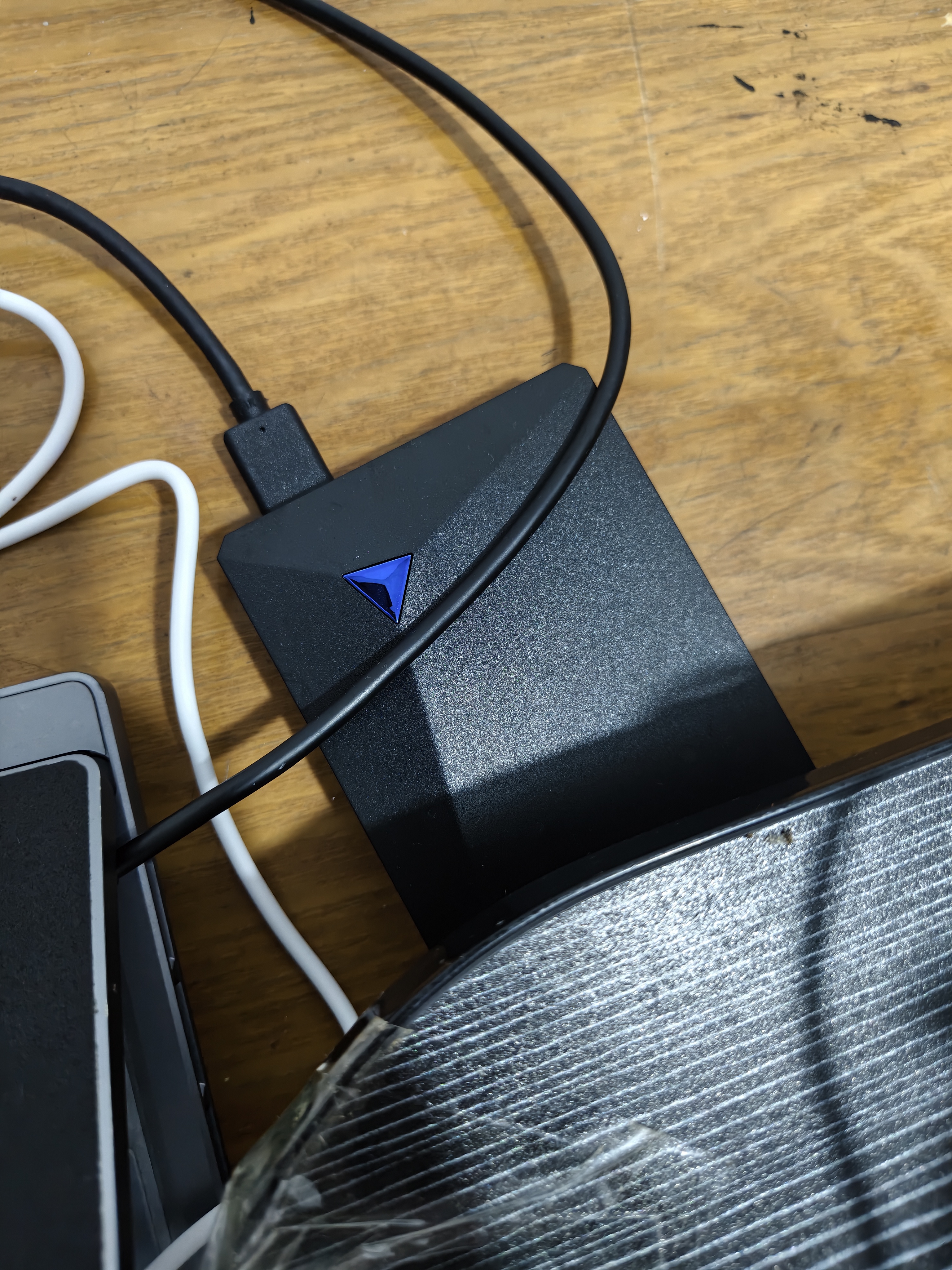 忆捷（EAGET）移动硬盘 1TB 双盘备份 USB3.0 G20PRO 2.5英寸 外接外置存储数据照片 高速传输防震 黑色 实拍图