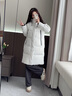 波司登（BOSIDENG）【反季】冬季探索阿勒泰羽绒服男女同款情侣中长款连帽新国标外套 【卡码拍大】云朵白8211 S 160/84A 体重约110-130斤 实拍图