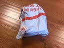 英科医疗一次性橡胶手套 可接触食品手套 防油耐污 L码 100只装 实拍图