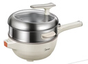 美的（Midea）0氟钛陶 电炒锅 电蒸锅 电煮锅 家用炒菜多功能一体电热锅电火锅 4L多用途锅HCG2821F 配蒸笼新品 实拍图