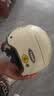 野马（YEMA）3C认证电动车头盔男女摩托车半盔夏季防晒双镜片0感天窗四季通用电瓶车安全帽370S 卡其白配透长镜 实拍图