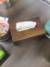 木质胡桃色纸巾盒实木家用客厅纸盒酒店餐厅桌面新中式复古抽纸盒 20*13*9cm 实拍图