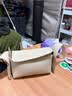 Songmont挂耳系列屋檐包mini设计师款头层牛皮通勤斜挎hobo包礼物 茯苓白 现货 实拍图