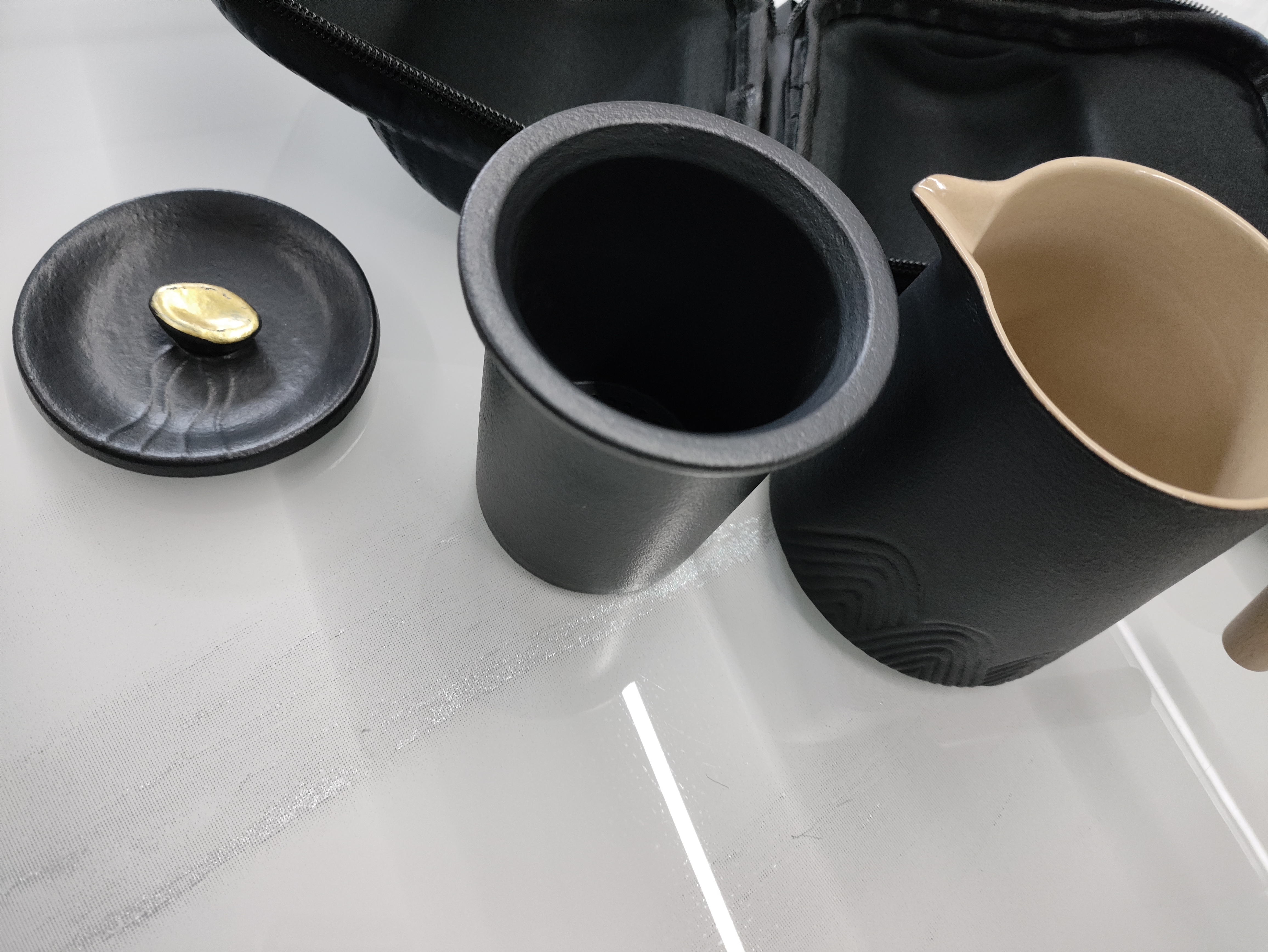 陆宴丨京红运真裸价·便携式旅行茶具套装户外露营快客杯一壶四杯 实拍图