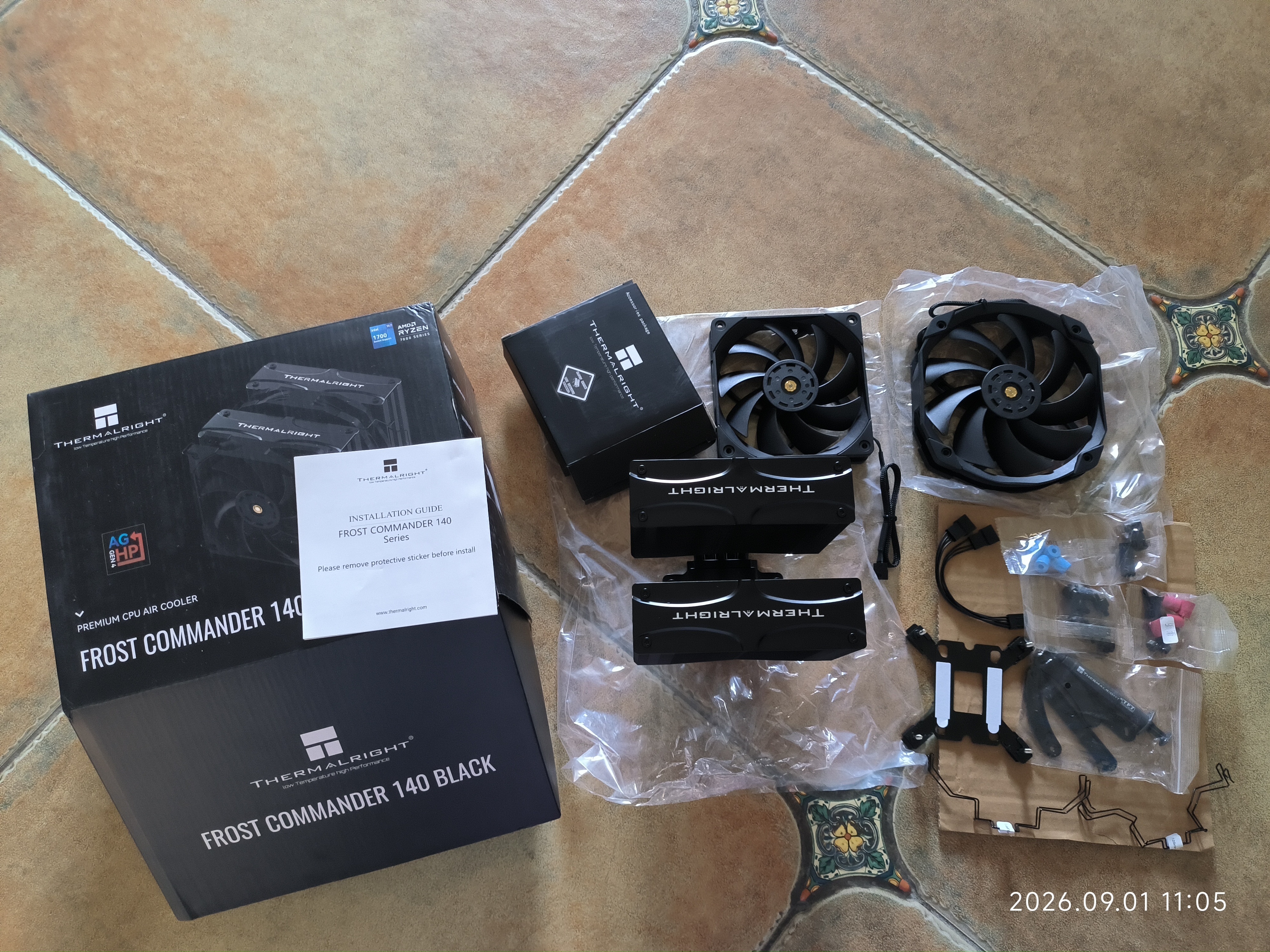 利民（thermalright）Frost Commander 140 BLACK 冰封统领 5X8mmAGHP4.0热管回流焊黑色风冷散热器 FC140 BLACK 实拍图