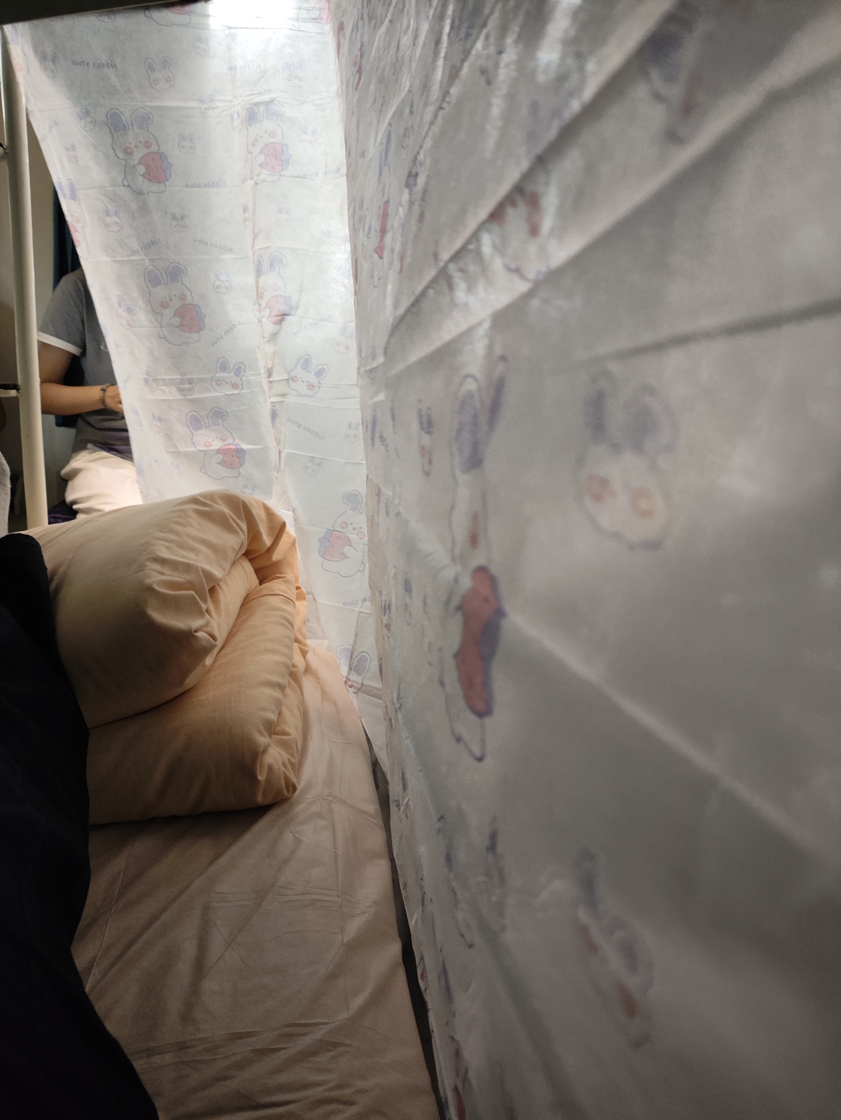 七海秋火车卧铺一次性挡帘床帘上下铺硬软卧旅行单人遮挡隐私窗帘*2包 实拍图