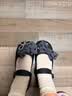 卡骆驰（CROCS）白鹿同款经典芭蕾鞋舒适轻便休闲鞋女鞋|211994 黑色-001 36 /37(230mm) 实拍图