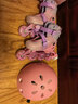 迪士尼（Disney）轮滑鞋儿童3-6-12岁闪光初学溜冰鞋女童可调旱冰直排滑轮鞋 实拍图