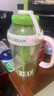 【京东物流】水杯冰霸吸管杯高颜值学生茶水分离大容量杯子 肚肚杯1个-浅绿色 实拍图