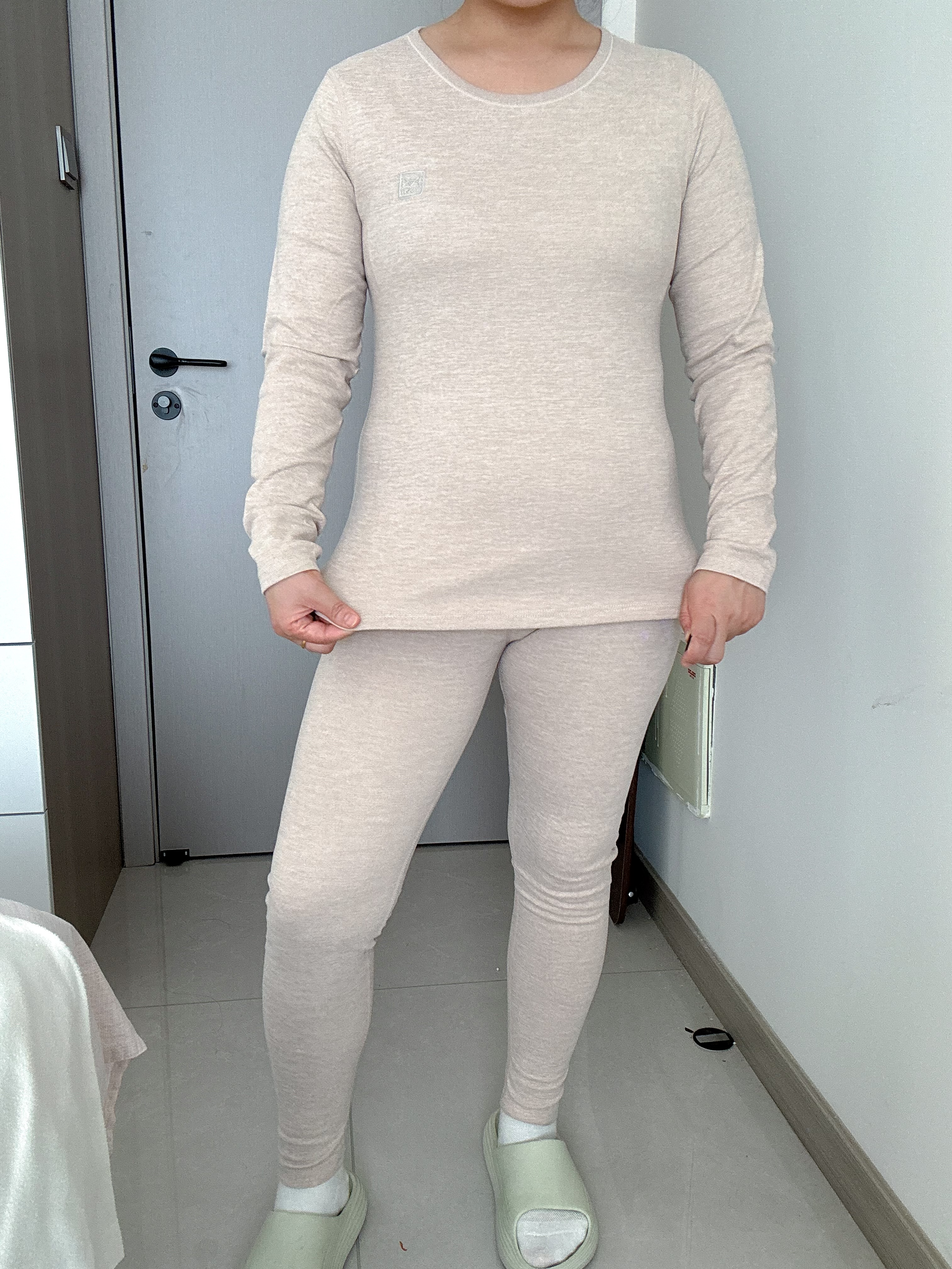猫人保暖内衣女款秋衣秋裤套装2026新款加绒加厚德绒发热羊绒蚕丝打底 实拍图