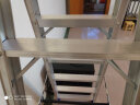 思德尔（SDE.）加厚A梯铝合金人字梯 家用梯子户外广告梯工程梯合页梯双面双侧梯 6步【1.5米】 实拍图