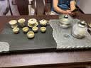 石福记乌金石茶盘家用办公茶台全自动电磁炉烧水一体茶托整块天然石盘 天地 90*40*3cm 单茶盘带电器 实拍图