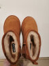 百丽厚底保暖雪地靴女商场同款加绒短靴A4H1DDD3 棕色 36 实拍图