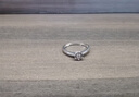 中国黄金六爪钻石戒指女款足银求婚钻戒婚戒七夕情人节礼物送女友老婆生日 皇冠六爪-钻石戒指【京速达】 实拍图