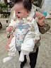孩之伴（baby friend）腰凳婴儿坐登宝宝背带前后两用多功能抱娃外出背娃神器 透气灰色 实拍图