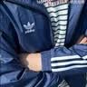 adidas通勤百搭三条纹休闲运动夹克外套男女春秋阿迪达斯三叶草   岩层深土地棕 (推荐选大一码)   S 实拍图