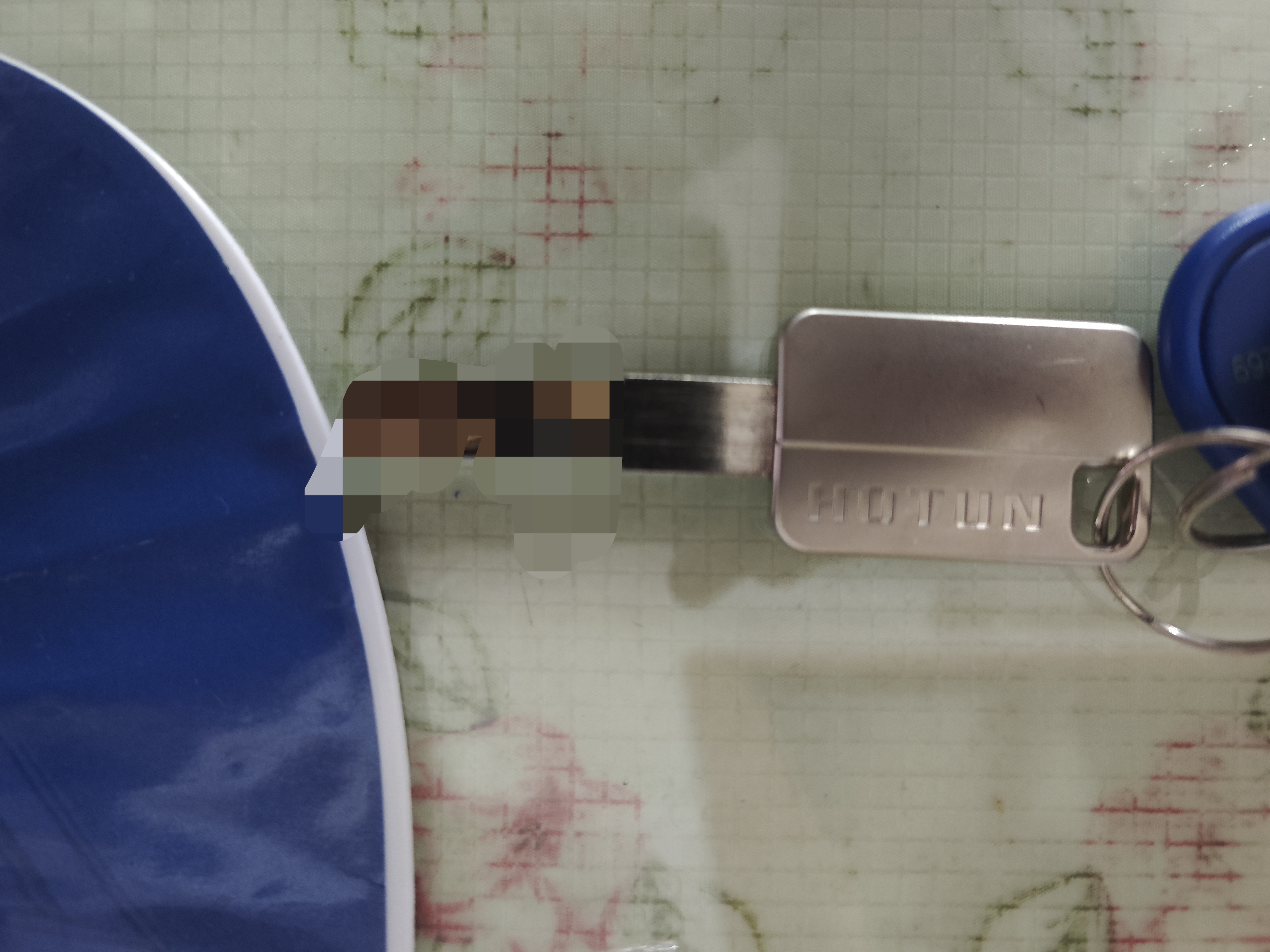 虎顿（HOTUN）防盗门锁芯超C级通用型门锁入户大门换锁心进户铁门铜锁芯叶片8S-105P37.5 实拍图