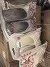 名创优品（MINISO）拖鞋男女家居情侣家用舒适浴室防滑防臭四季拖鞋 珍珠白 40-41 实拍图