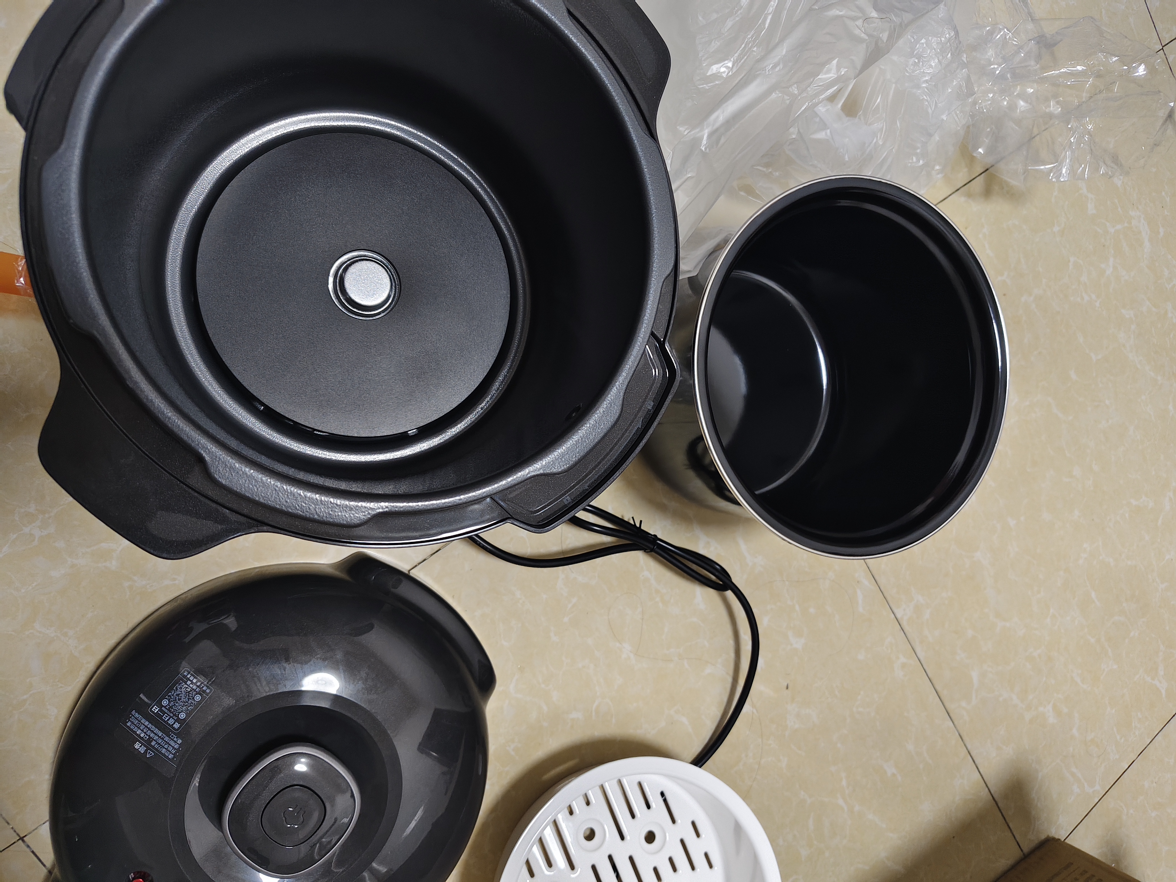 苏泊尔（SUPOR）电压力锅6L双胆配蒸笼智能预约SY-60YC6006电饭煲高压锅6-8人面板丝印随机发货 实拍图