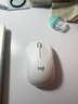 罗技（Logitech）M221 轻音鼠标 无线鼠标 办公鼠标 对称鼠标 带无线微型接收器 米白色 实拍图