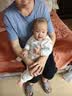 英氏（YEEHOO）婴儿衣服新生儿连体衣男女宝宝纯棉新疆棉婴幼儿居家爬服四季款 气泡【襟蛤款】 80cm (建议9-18月 8.5-10kg) 实拍图