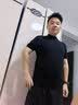 布先生明星同款可机洗毛T羊毛短袖毛衣男士针织打底衫 【小高领】钢琴黑 L (175) 实拍图