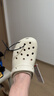 卡骆驰（CROCS）新款厚底云朵洞洞鞋送女友礼物206750 骨白色 37 -38 实拍图