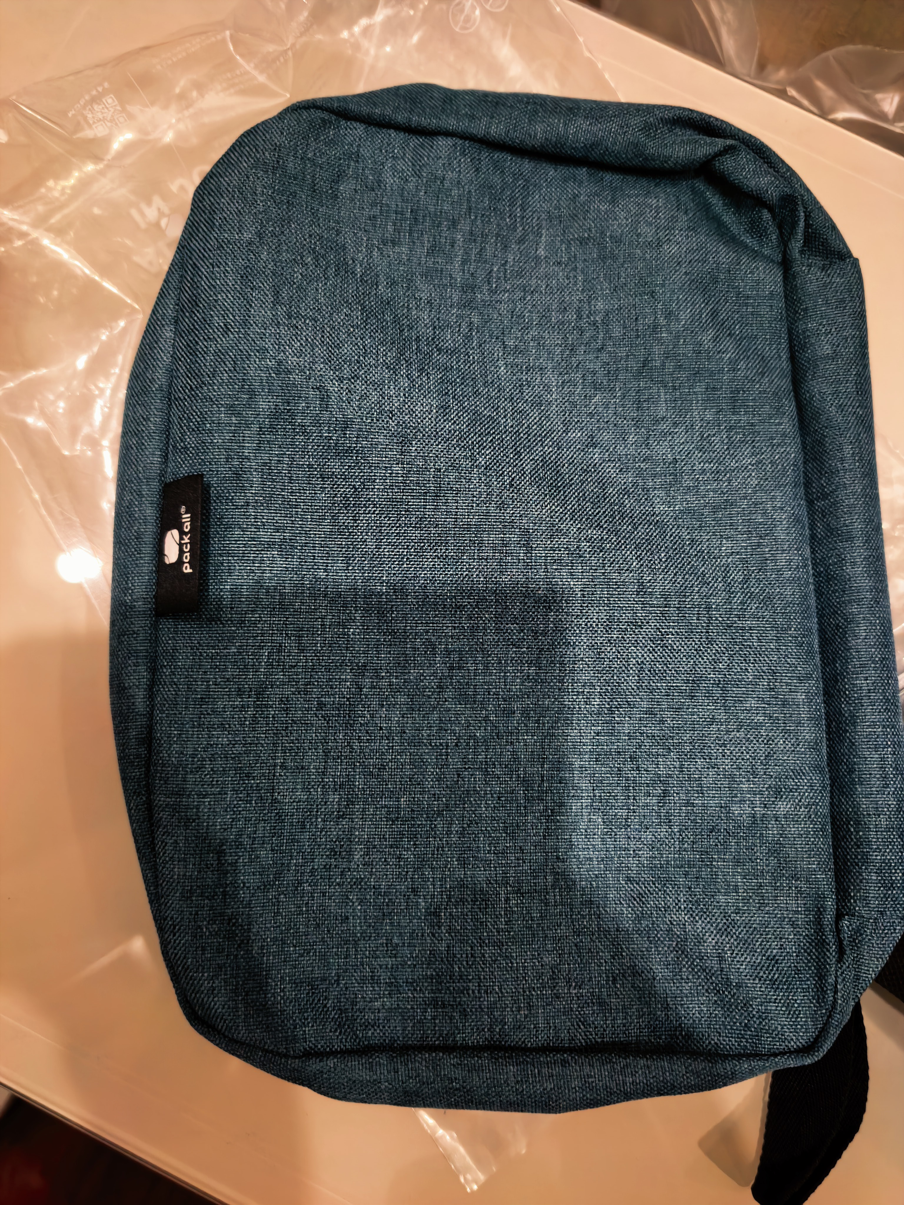 pack all旅行洗漱包男士出差健身游泳便携收纳包干湿分离手提大容量 蓝色 实拍图