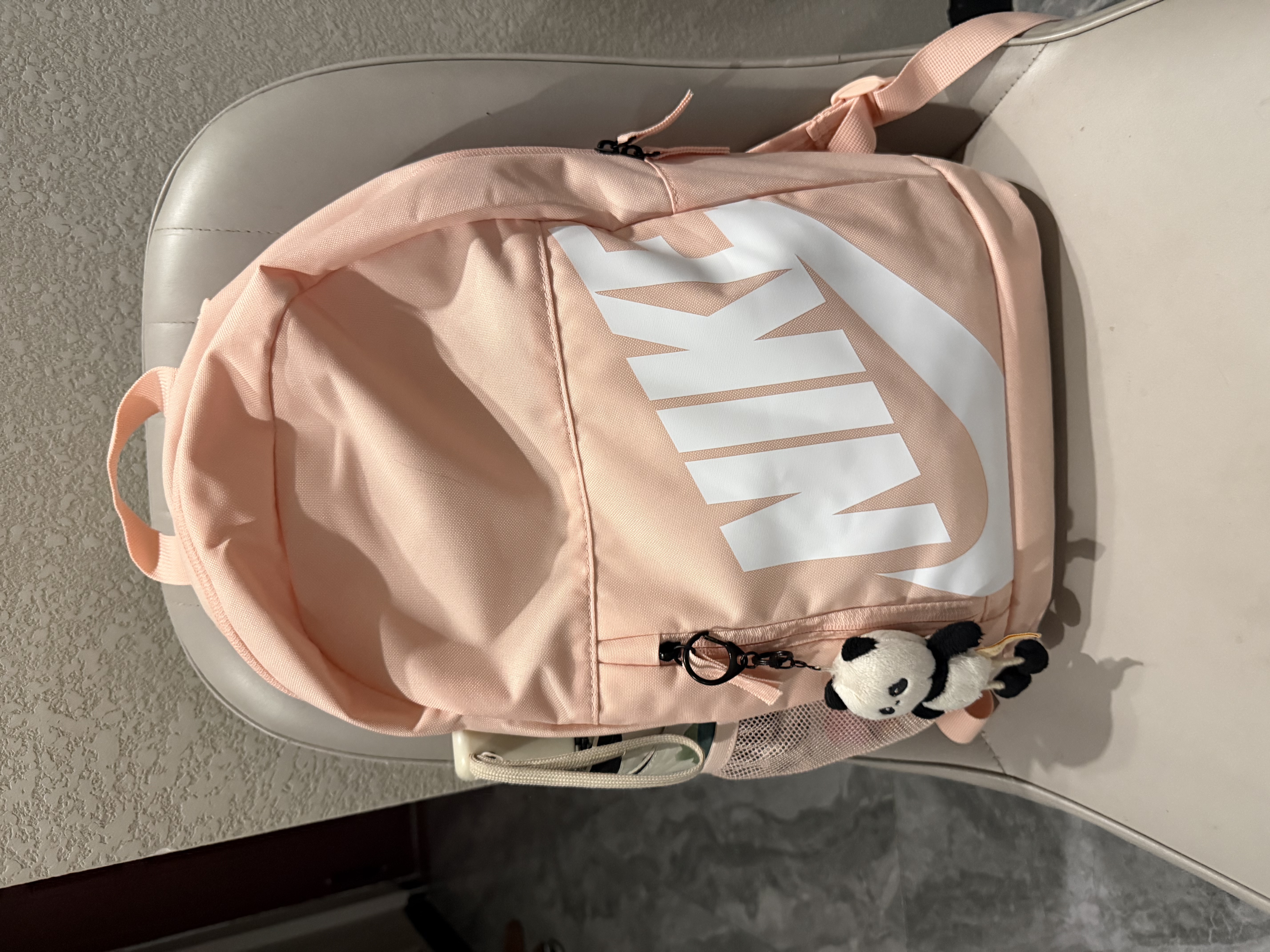 耐克NIKE儿童双肩包 时尚百搭书包运动包HJ4186-664粉白均码 实拍图