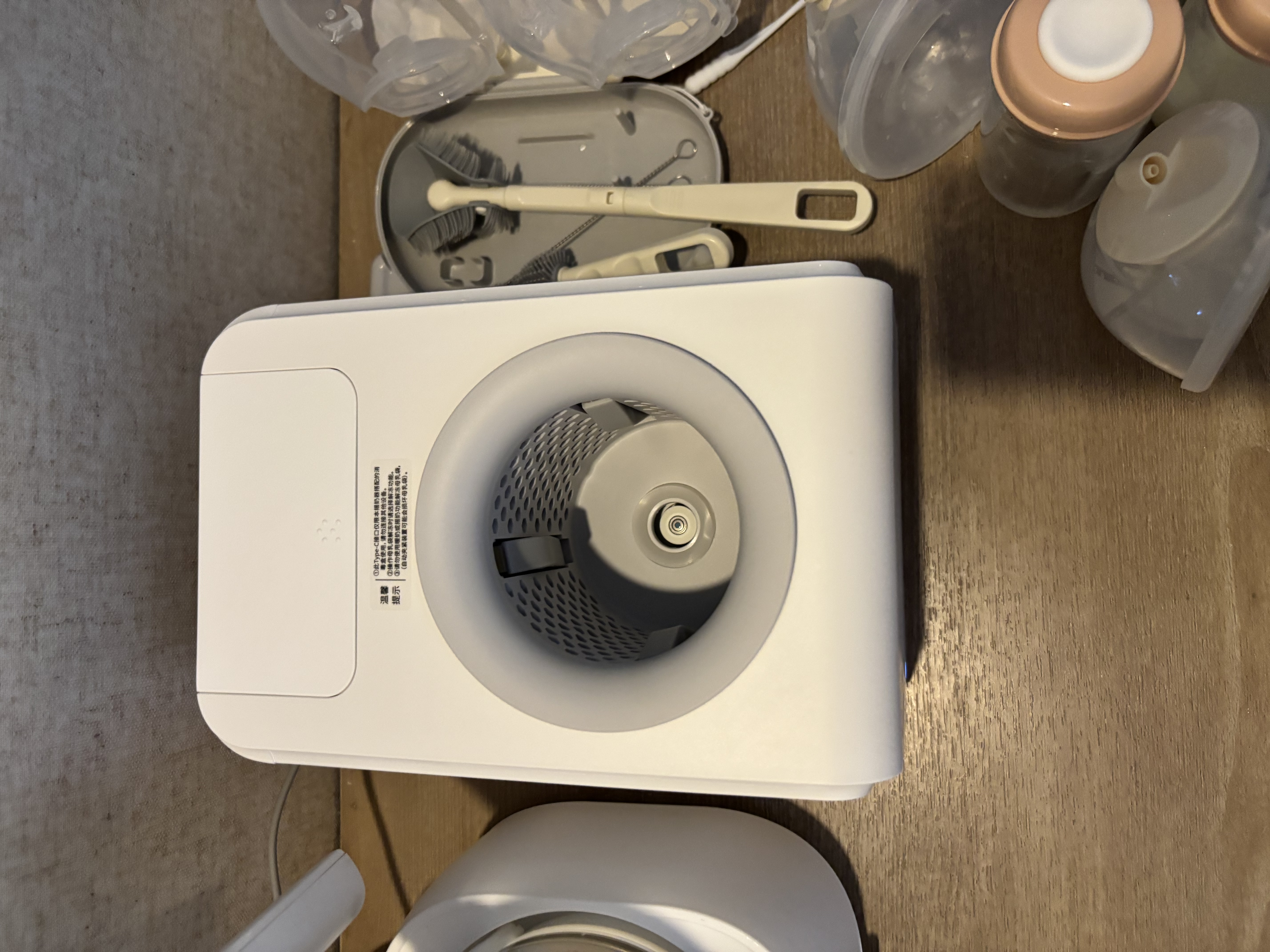 小白熊R1摇奶器温奶器二合一暖奶器温奶器热奶器AI红外控温 实拍图